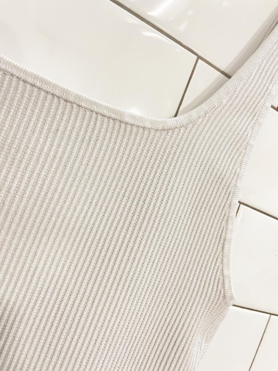 babaton sculpt knit tank pearl | aritzia - good market thrift store