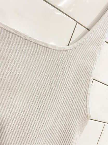 babaton sculpt knit tank pearl | aritzia - good market thrift store