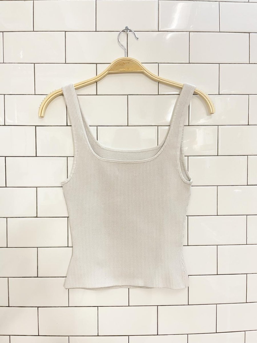 babaton sculpt knit tank pearl | aritzia - good market thrift store
