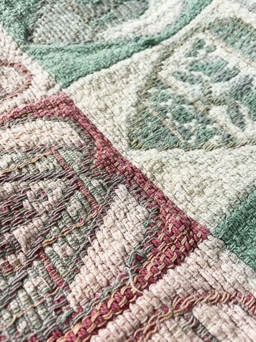 vintage 00s woven heart runner - good market thrift store