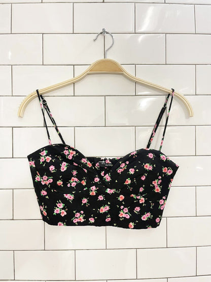 zara floral bra top tank - good market thrift store