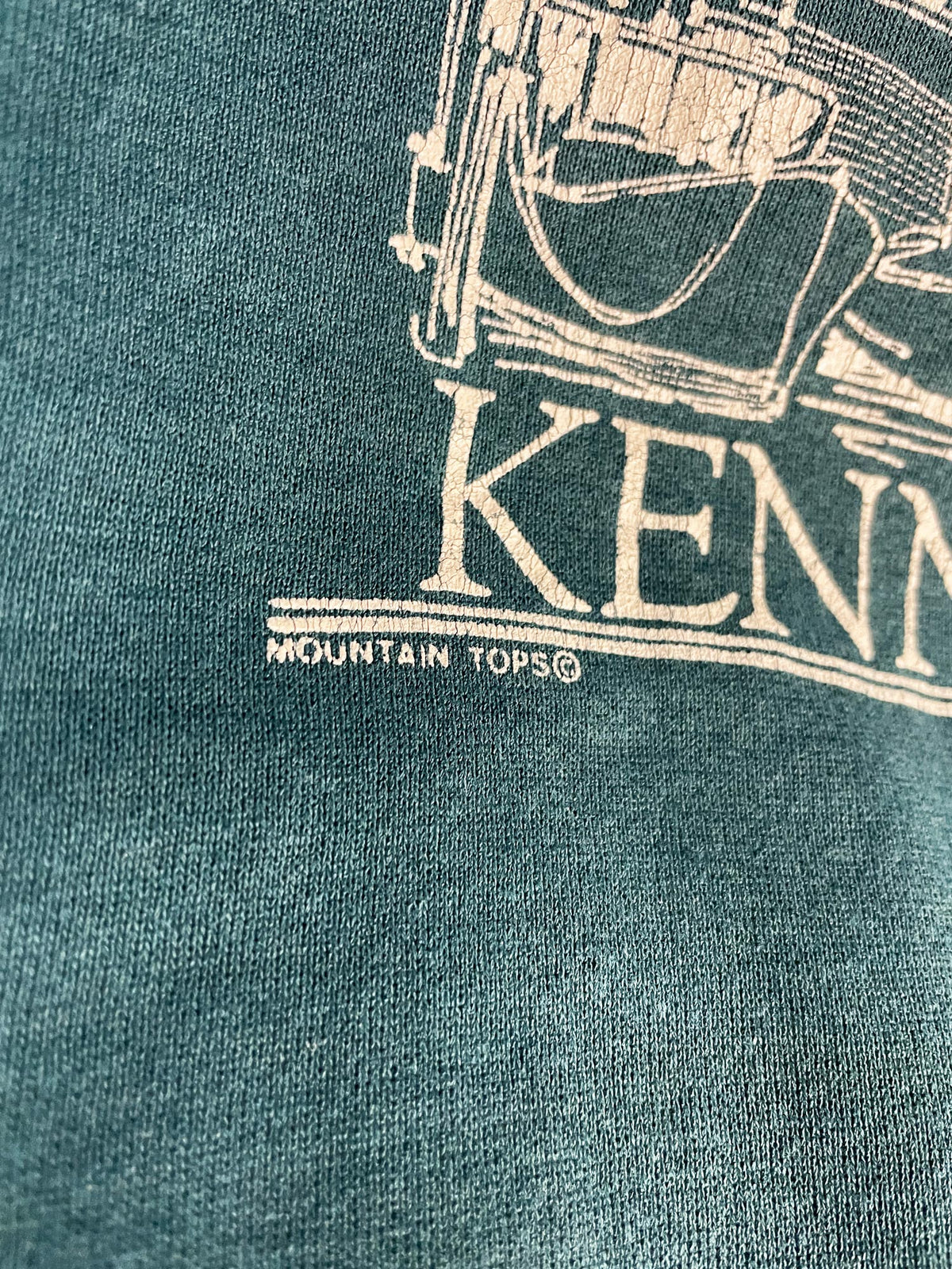 vintage maine harbour graphic sweatshirt | mountain tops