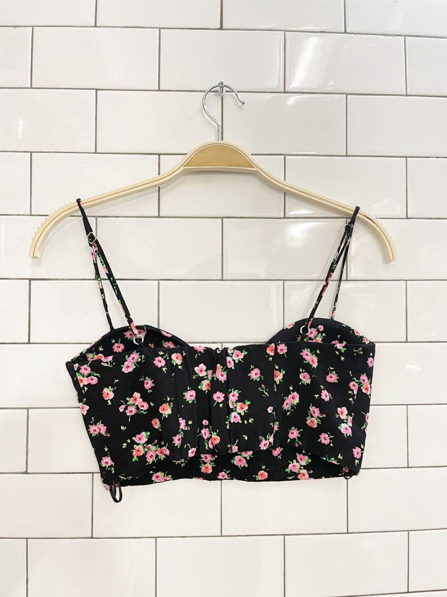 zara floral bra top tank - good market thrift store