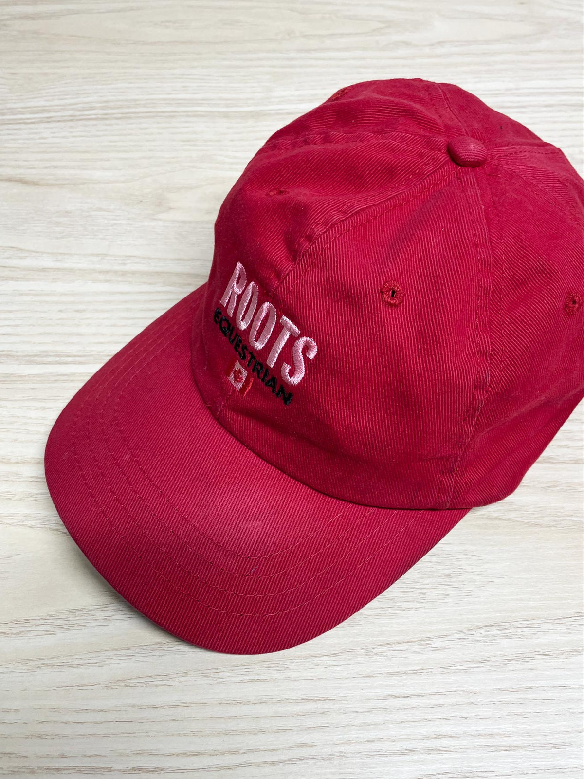 vintage 00s roots equestrian canada cotton hat