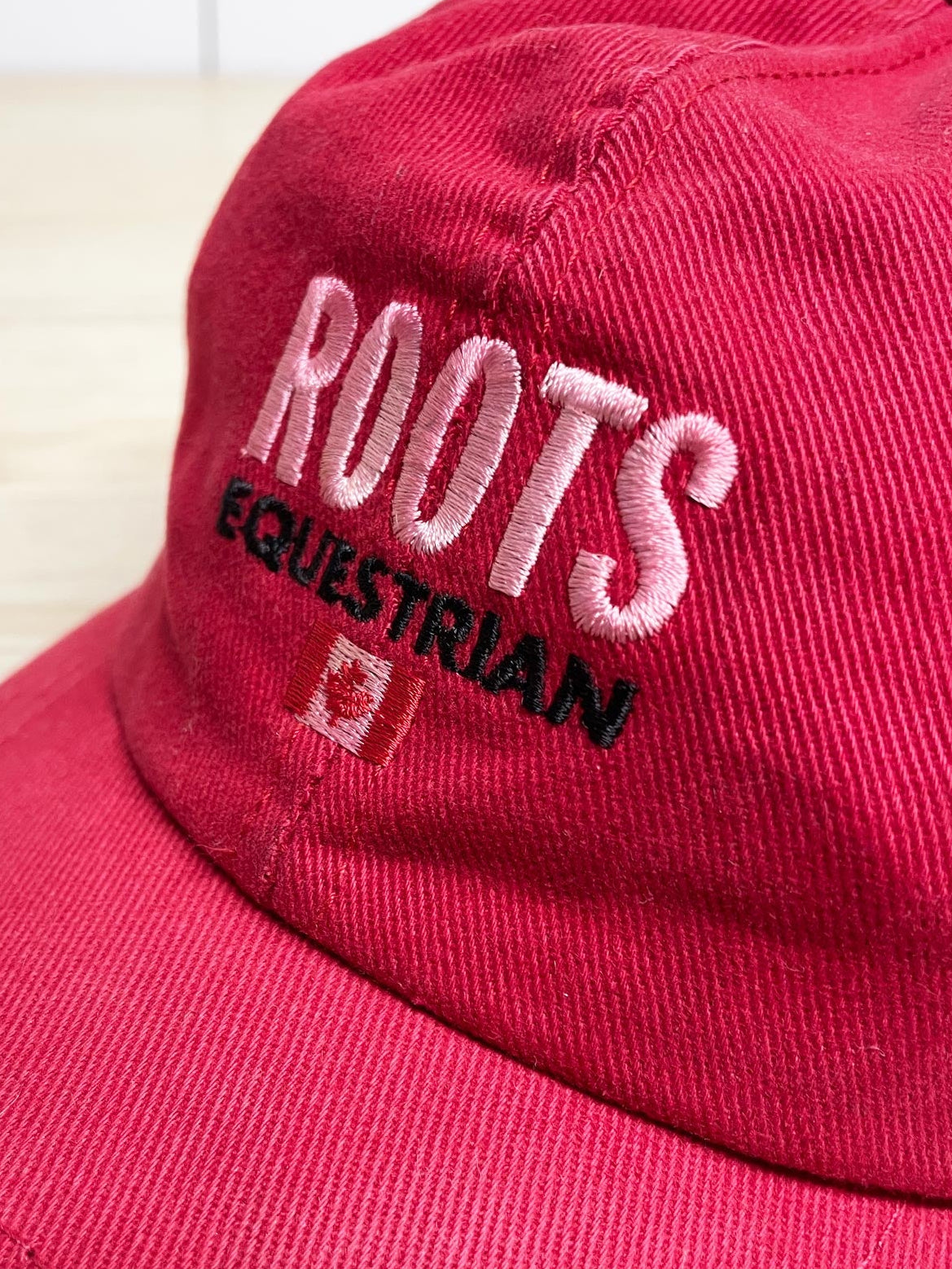 vintage 00s roots equestrian canada cotton hat