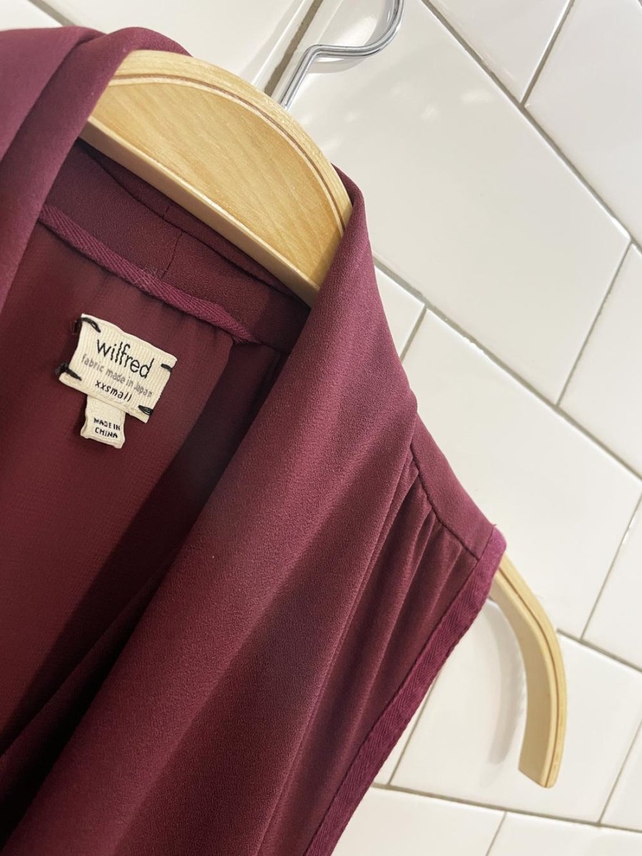 wilfred sabine tie back mini dress | aritzia - good market thrift store