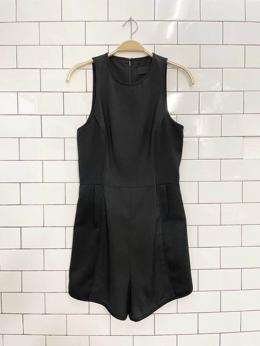 3NY new york black panelled romper - good market thrift store