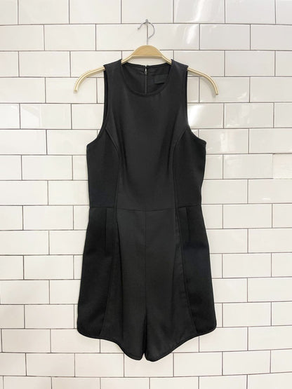 3NY new york black panelled romper - good market thrift store