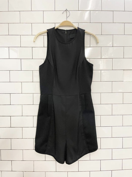 3NY new york black panelled romper - good market thrift store