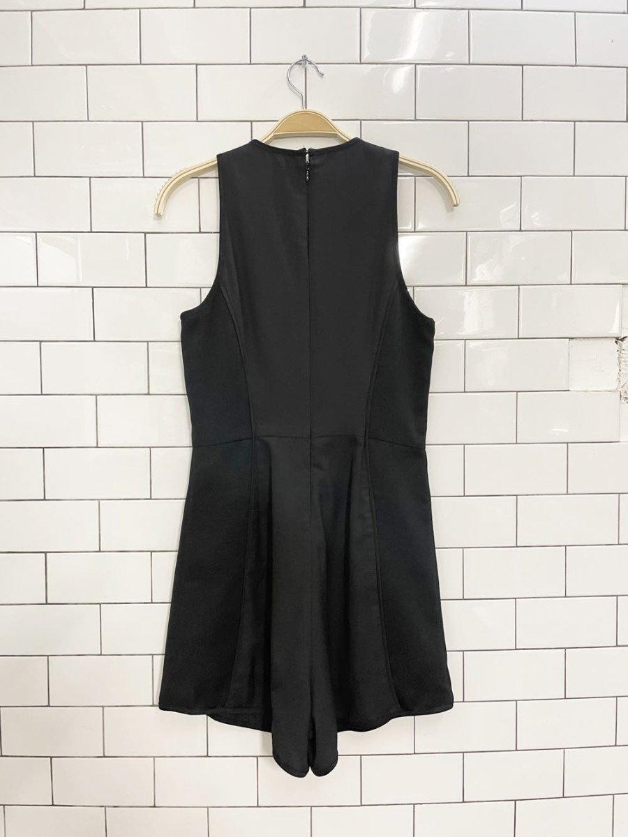 3NY new york black panelled romper - good market thrift store