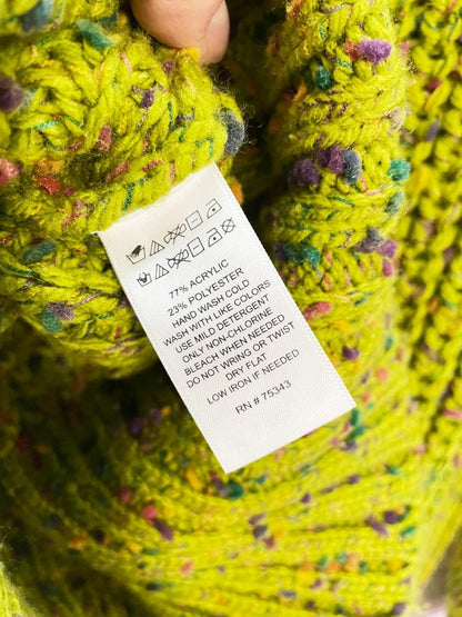 london kaye balloon sleeve confetti knit sweater - good market thrift store