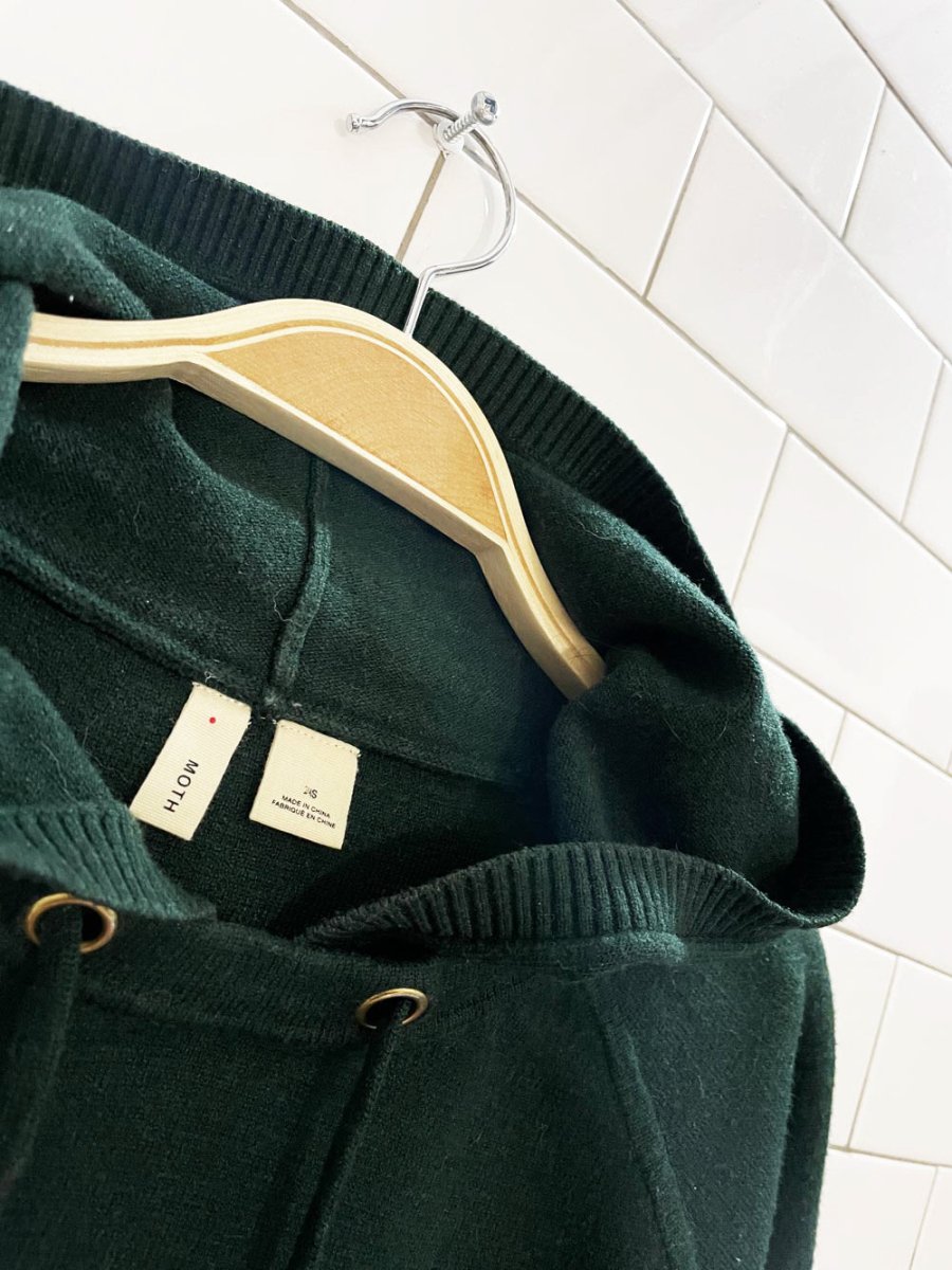 moth lania knit oversized hooded sweater | anthropologie - good market thrift store