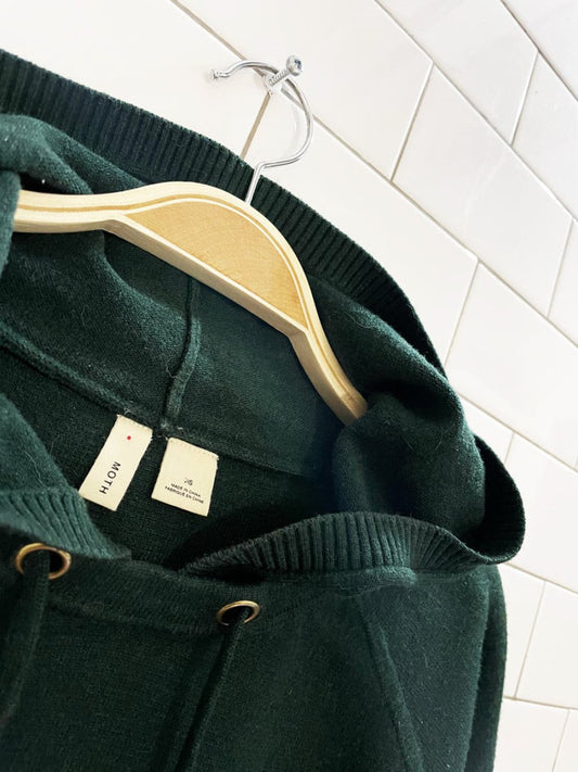 moth lania knit oversized hooded sweater | anthropologie - good market thrift store