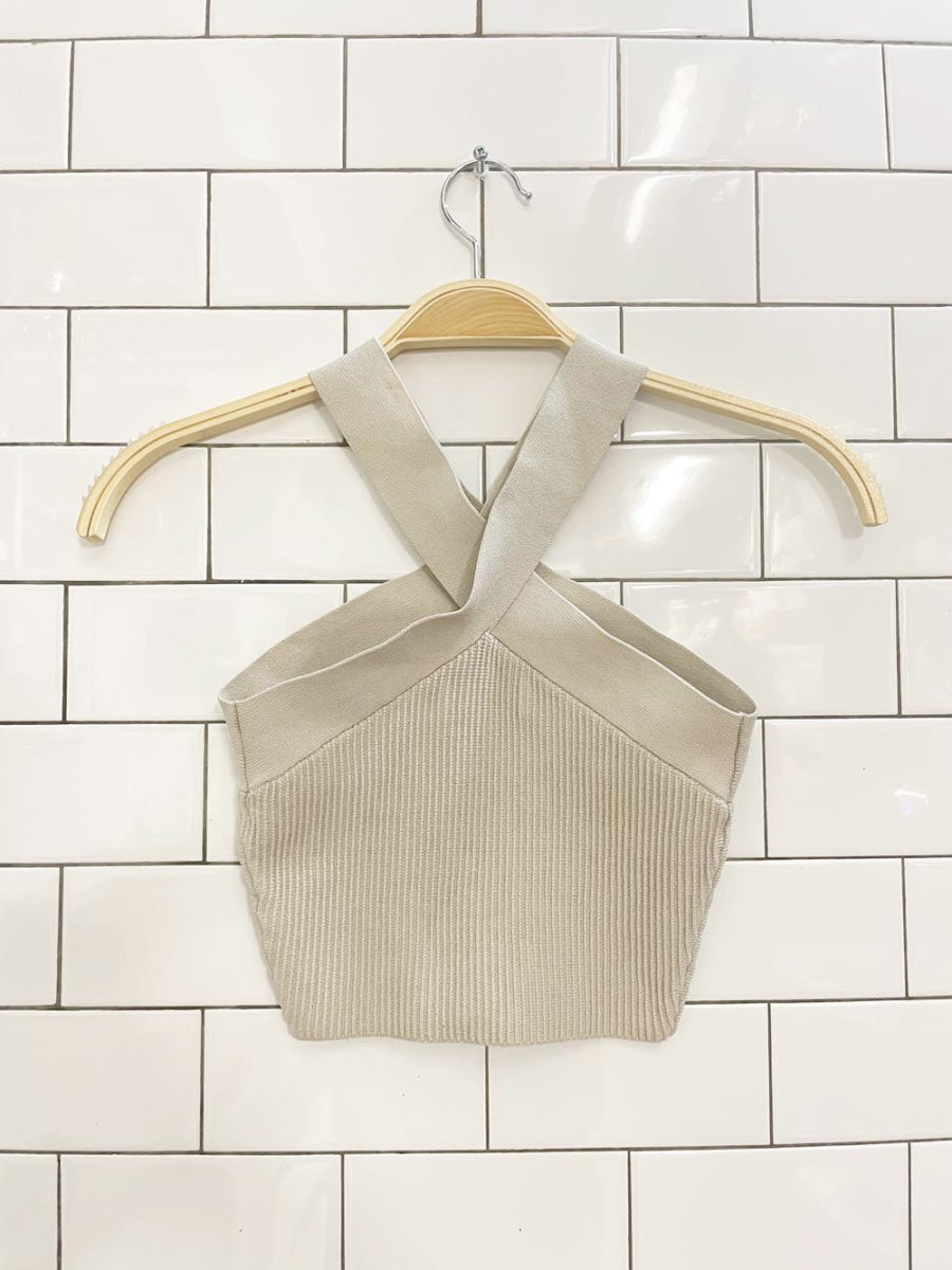 babaton sculpt knit criss cross tank | aritzia - good market thrift store