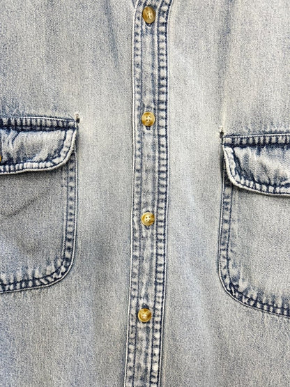 vintage 90s penmans long sleeve denim shirt - good market thrift store