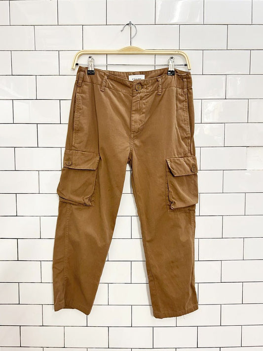 frame relaxed cropped utility pants - good market thrift store