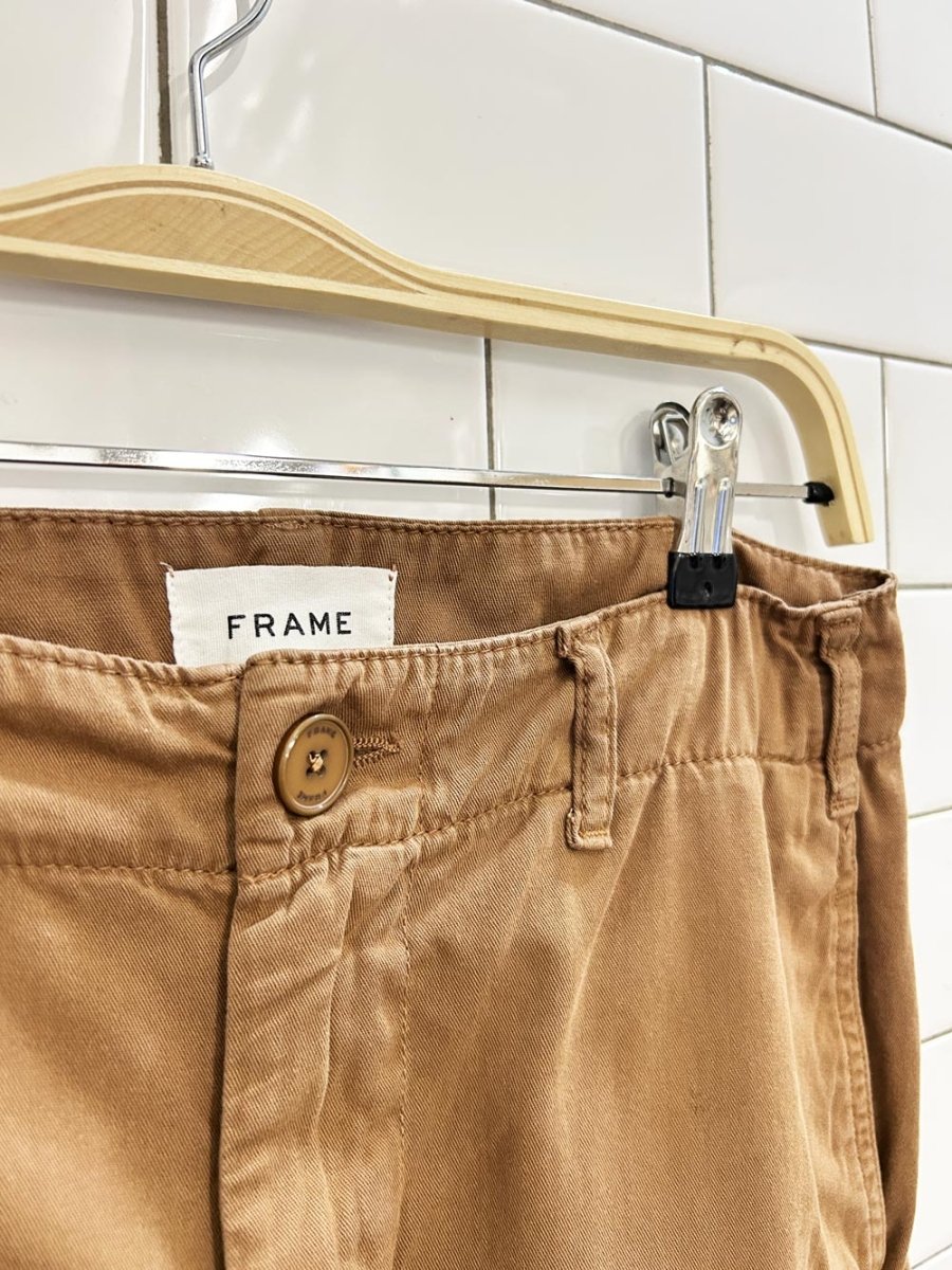 frame relaxed cropped utility pants - good market thrift store