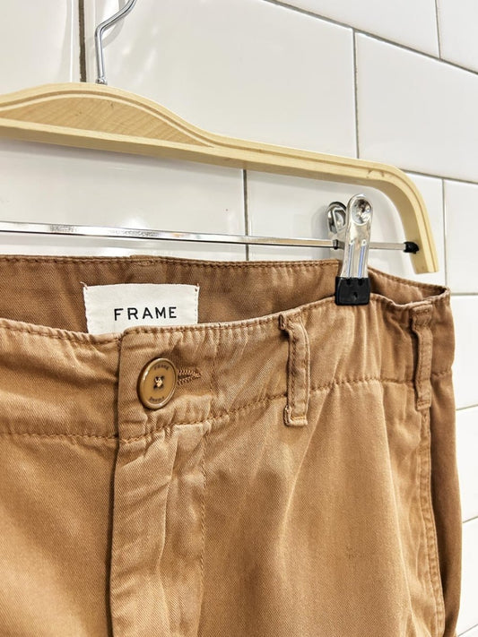 frame relaxed cropped utility pants - good market thrift store