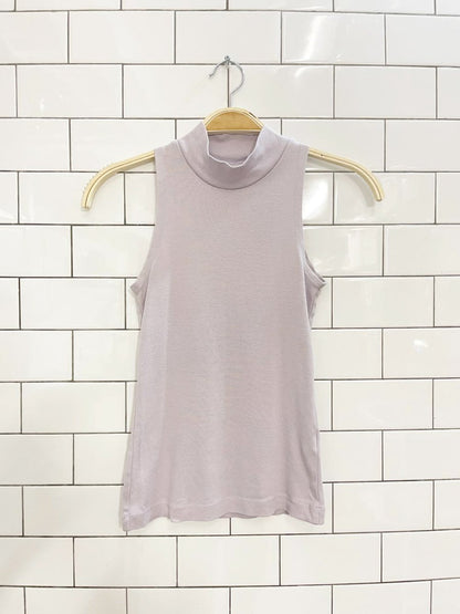 kotn egyptian cotton mockneck sleeveless top - good market thrift store