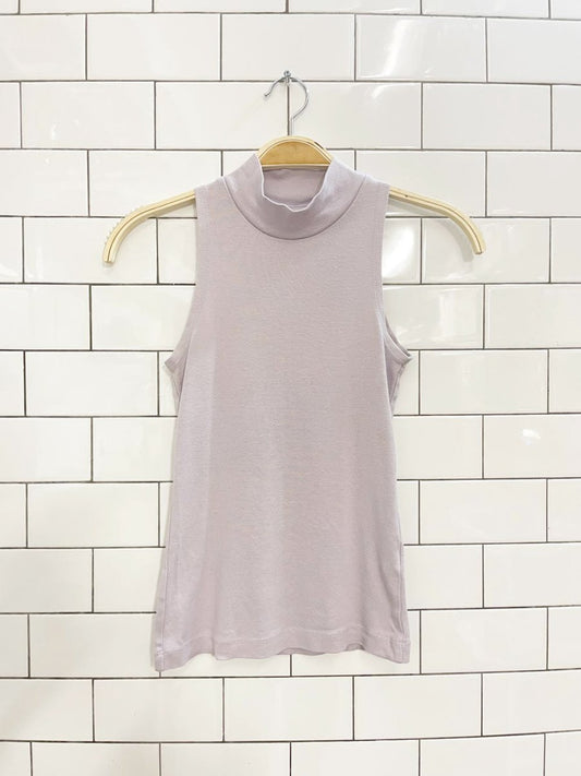 kotn egyptian cotton mockneck sleeveless top - good market thrift store