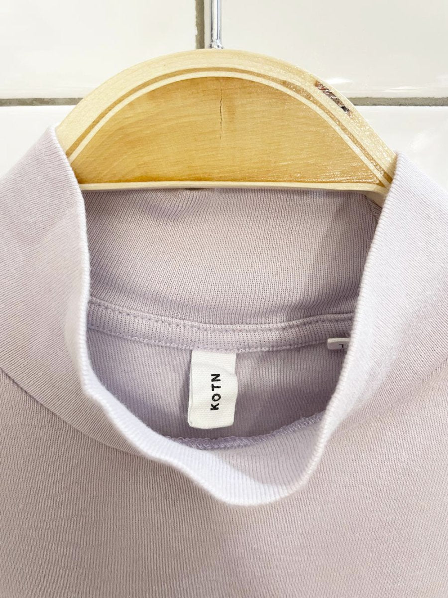 kotn egyptian cotton mockneck sleeveless top - good market thrift store