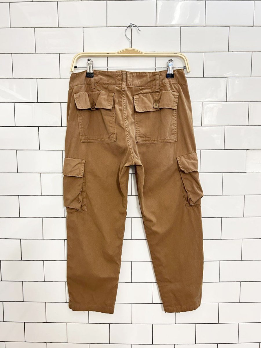 frame relaxed cropped utility pants - good market thrift store