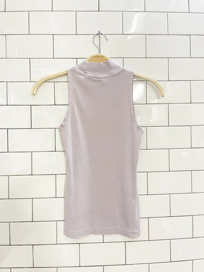 kotn egyptian cotton mockneck sleeveless top - good market thrift store