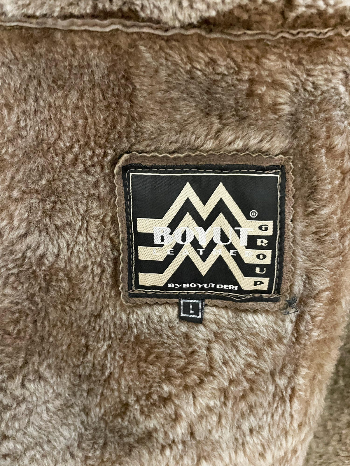 vintage boyut suede + shearling hooded toggle coat