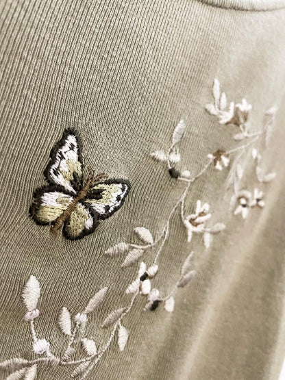 vintage 00s diana karina embroidered butterfly tank - good market thrift store
