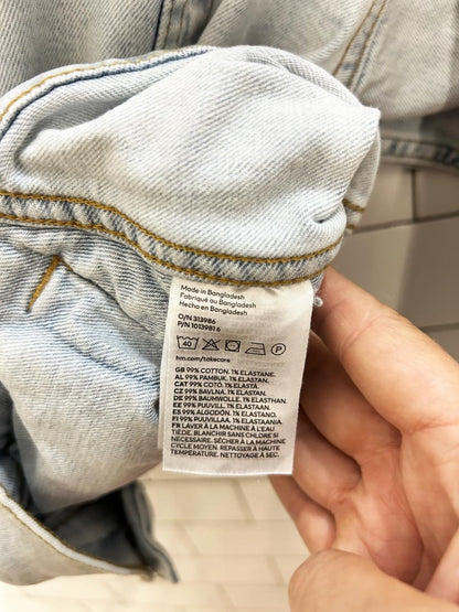 h&m oversized boxy denim trucker jacket - good market thrift store