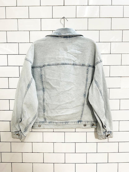 h&m oversized boxy denim trucker jacket - good market thrift store