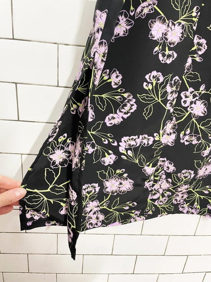 vintage 90s secret ingredient floral tie back maxi dress - good market thrift store