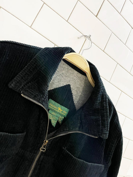 vintage hunters run chunky cord drawstring chore jacket | lined - good market thrift store