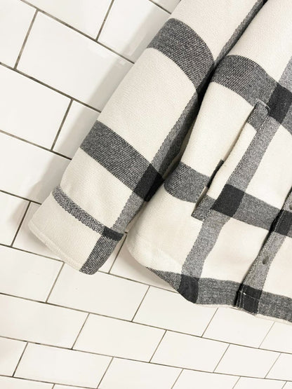 american eagle plaid snap button shirt jacket - good market thrift store