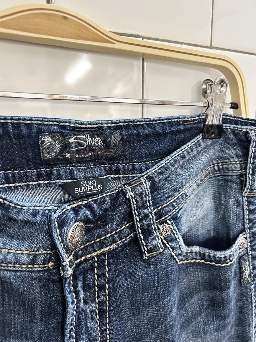 y2k silver suki surplus bootcut jeans - good market thrift store