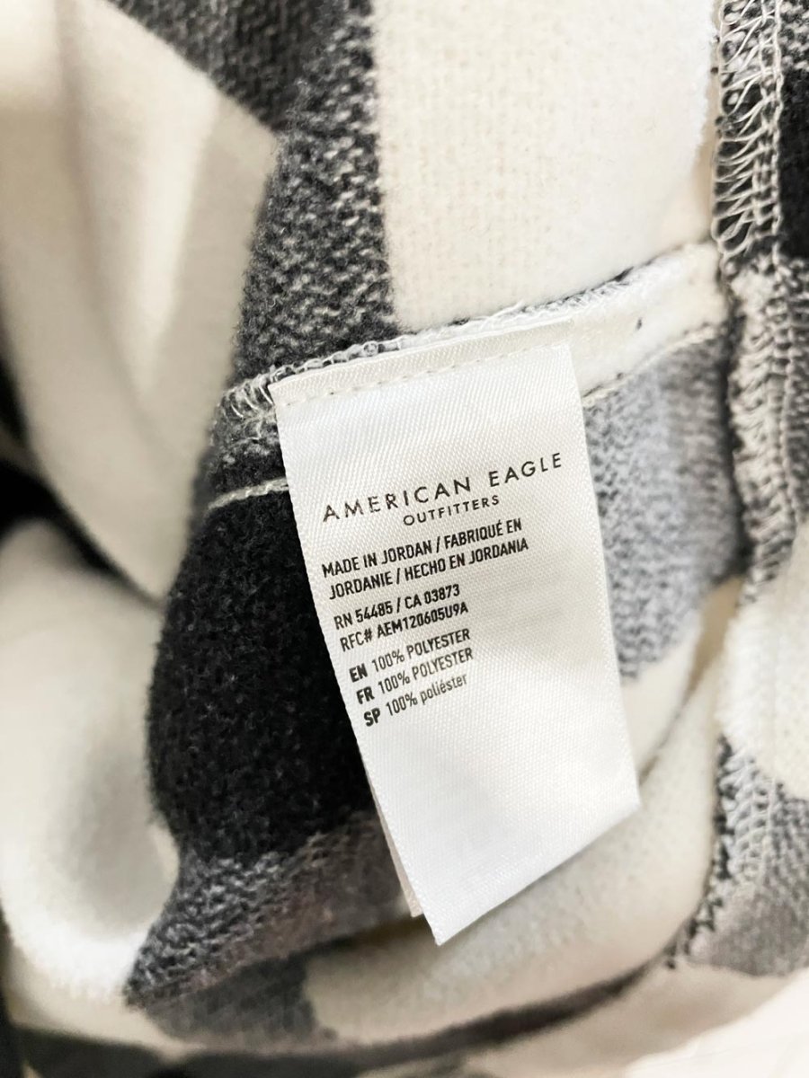 american eagle plaid snap button shirt jacket - good market thrift store