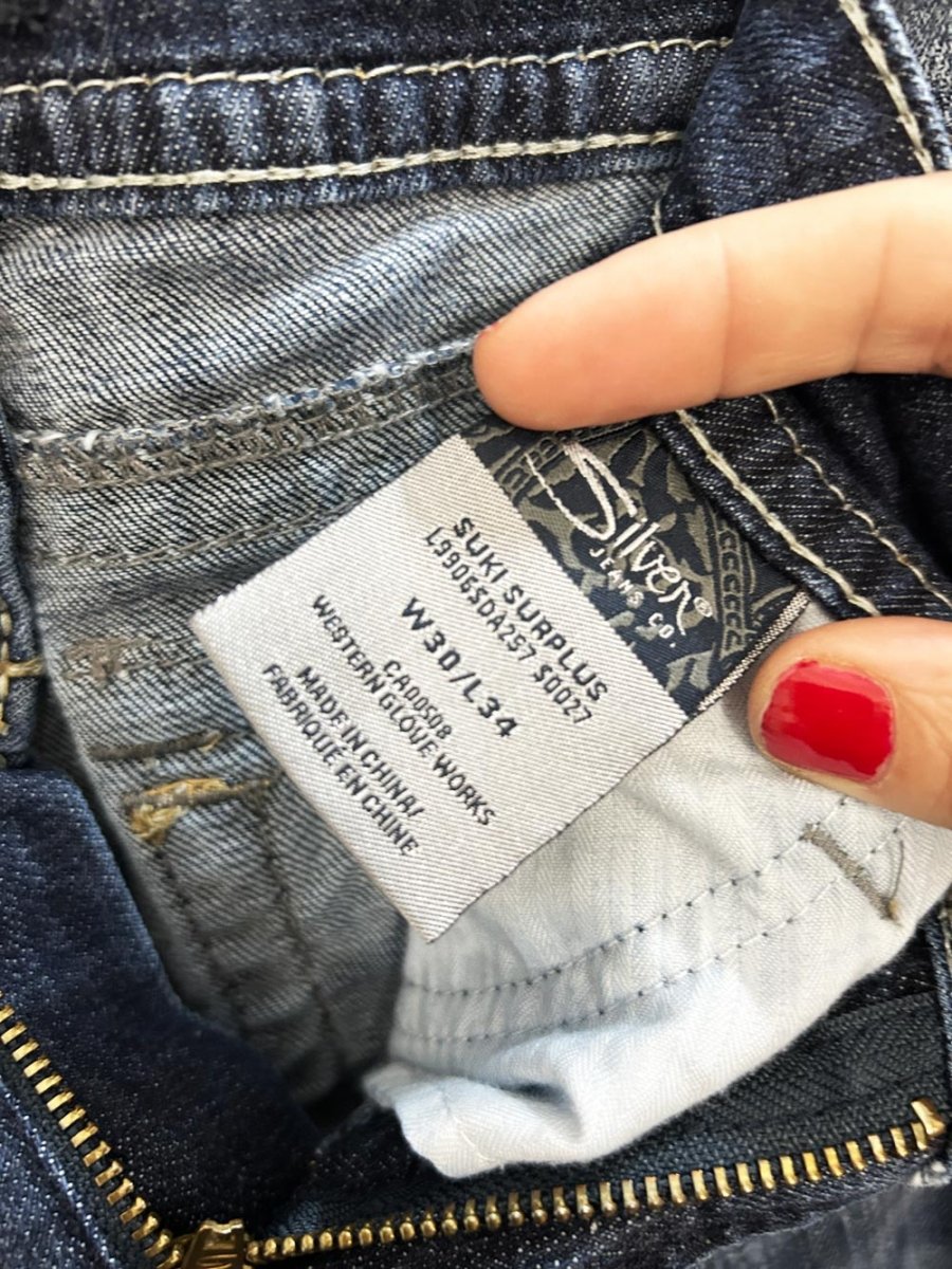 y2k silver suki surplus bootcut jeans - good market thrift store