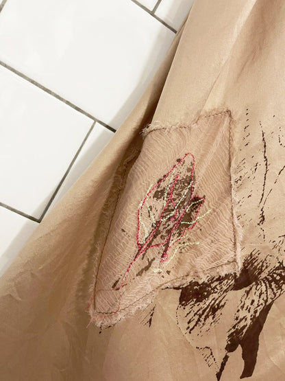 y2k david bitton buffalo 100% silk cowl neck tank - good market thrift store