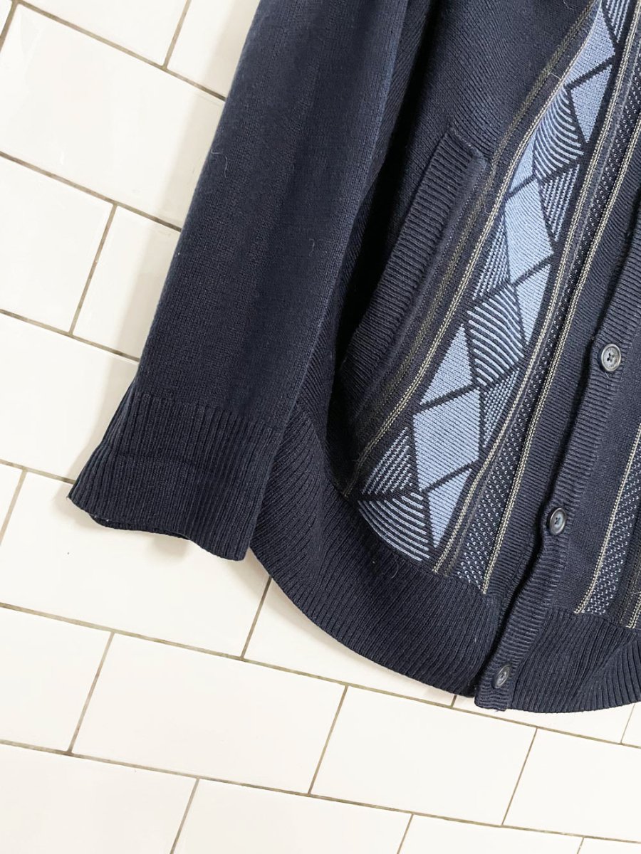 vintage arnold palmer argyle knit dad cardigan - good market thrift store
