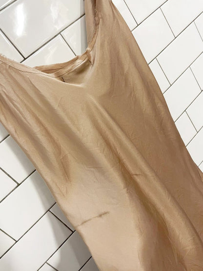 y2k david bitton buffalo 100% silk cowl neck tank - good market thrift store