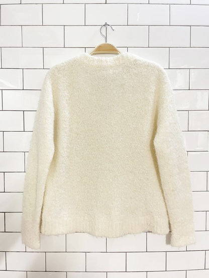 wilfred marseille alpaca - blend boucle knit sweater | aritzia - good market thrift store