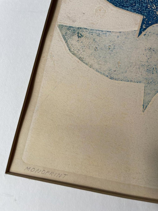 vintage j. mika aboriginal seals print framed art - good market thrift store