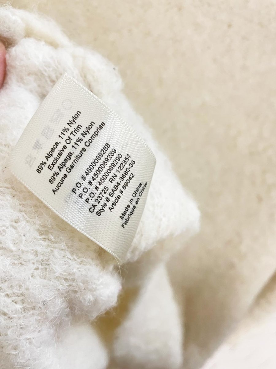 wilfred marseille alpaca - blend boucle knit sweater | aritzia - good market thrift store