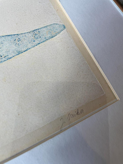 vintage j. mika aboriginal seals print framed art - good market thrift store