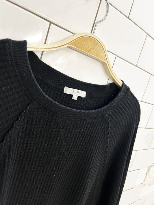 z supply callie rib long sleeve top - good market thrift store