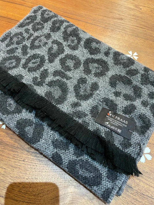 nwt fraas sustainable animal print scarf