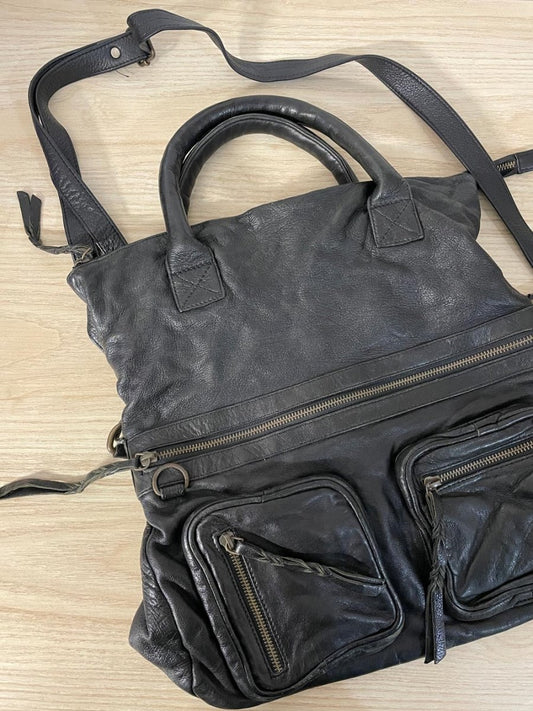danier soft hobo fold over leather purse - good market thrift store
