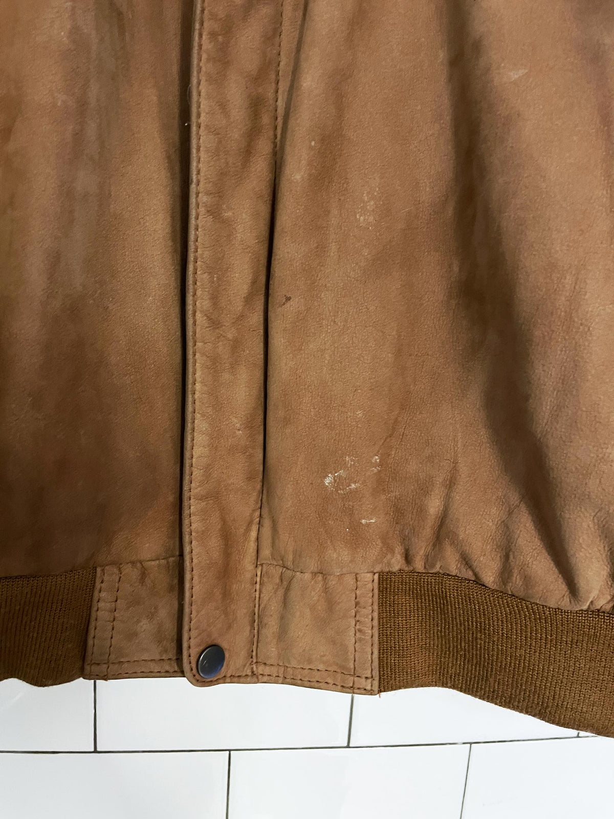 vintage 90s marlboro adventure team nubuck leather bomber jacket