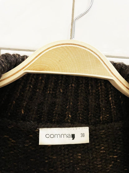 comma, wool - blend chunky knit cardigan - good market thrift store