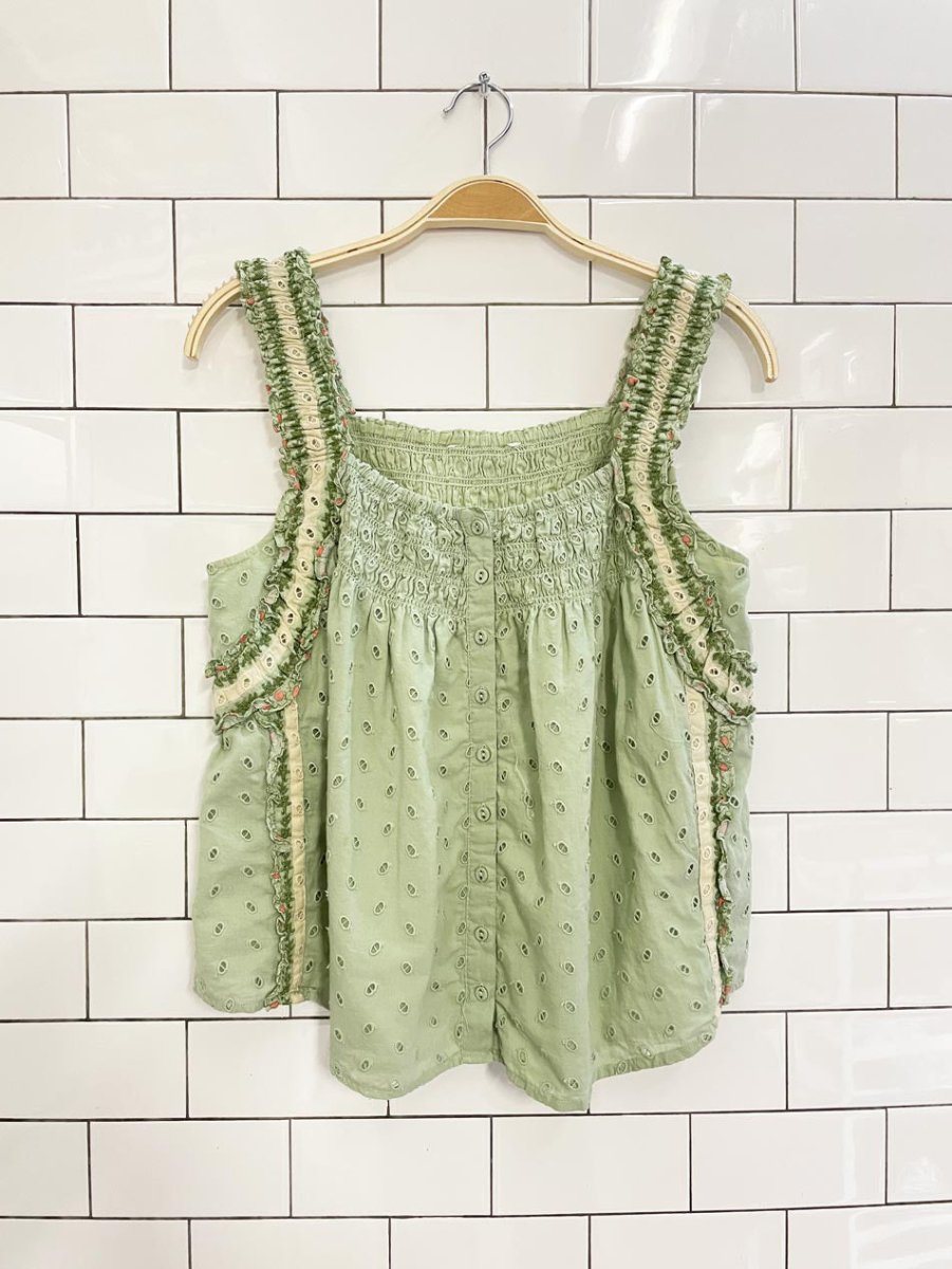 anthropologie forever that girl effie eyelet tank - good market thrift store